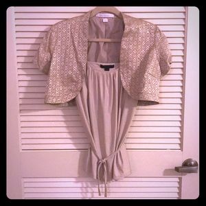Shelf bra tank and Bolero Jacket set